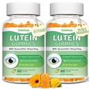 2 Pack Lutein Gummies 25mg, Zucchero Lutein Zeaxanthin Integra Gummies, Integratore per la salute degli occhi per gli adulti, Vitamine degli occhi Lutein per la visione e la protezione della luce blu, Mango Flavor, 120 Conte