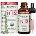Liquido B12 Vitamina Sublingual – Vitamina Liquida All-Natural Vegan B12 Gocce – Non OGM Adenosylcobalamin Methylcobalamin B12 Supplemento – Aumentare il vostro sistema immunitario, Metabolismo, Energia e Focus!
