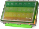 AUVON Moisture-Proof organizzatore di pillole mensili, grande 28 giorni scatola di pillole con rimovibili 4 settimane organizzatore di farmaci righe, viaggio per memorizzare oli di pesce, vitamine, integratori, farmaci
