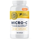 Vimergy Micro-C® Vitamin C Capsule – 500 mg per capsula, Supporta la salute immunitaria*, Promuove la produzione di collagene, Supporta le ossa sane*, Kosher, Vegan & Gluten-Free, Value Size 300 Capsule