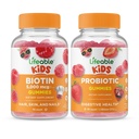 Bikini vitali + Probiotici 2 miliardi di bambini CFU, Gummies Bundle - Grande degustazione, Supplemento di vitamina, Senza glutine, OGM libero, pancia masticabile