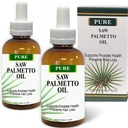 Pure Saw Palmetto Berries olio 2x30ml Wild & Natural 60-90-day alimentazione A differenza di polveri inefficienti, Supporta il sonno della salute della prostata Meglio ridurre l'urinazione frequente DHT Blocker Aiuto Stop Hair Loss