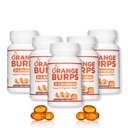 Arancione Burps | D-Limonene Supplemento - Riduttore di acido (Antacido per il riflusso acido), Rilievo di bruciore, Rilievo GERD e Rilievo di indigestione | Estratto di chiglia arancione per la salute e il benessere (1,000 mg, Confezione di 5)