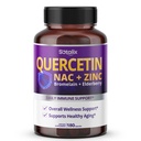 SOTALIX Supplemento Premium Quercetin 98% Alta purezza con Bromelain, Zinco, Vitamina D3 2000 IU, Elderberry - Rispirazione cardiovascolare Supporto immunitario per bambini adulti - 180 giorni di alimentazione