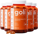 Goli Nutritional Supplement, SuperFruits Beauty Gummy Vitamin - 300 Count - Collagen-Promoting Ingredienti - Frutta mista, Vegan, Plant-Based, Non OGM, Gluten-Free & Gelatin Free