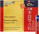 ILHWA Premium Korean Red Ginseng Extract Sticks (0.34fl oz X 30 Sticks) - per l'immunità. Ginsenoside 21 mg per Servo
