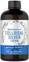 Carlyle Colloidal Silver | 10 PPM | 8 oz (236 mL) | Nano Silver Technology Solutions | Vegetariano, Non OGM, & Gluten