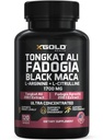 X Gold Health Tongkat Ali + Fadogia Agrestis + Black Maca – Energia, Vitality & Stamina Booster per uomini e donne Made in USA