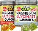 Magnesio Gummies Bundle – 2 Bottiglie (60 Ciascuno) – Ananas Orange & Coconut Pistachio