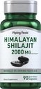 Piping Rock Shilajit Capsule | 2000mg | 90 Count | Acido Fulvico dell'Himalaya | Non OGM, Gluten Free Supplement