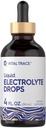 Carlyle Electrolyte Drops 4 fl oz | Integratore liquido di idratazione per bevande | Formula vegana | Keto-Friendly, Non OGM, Gluten Free