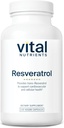 Vital Nutrients Resveratrol | Antiossidante ad alta potenza | Trans Resveratrolo per il supporto cardiovascolare e per la salute delle cellule* | Integratore Vegan | Glutine, Latticini e Soia Free | Non-GMO | 120 capsule