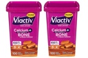 Viactiv Max Formula Calcium +Vitamin D3 Supplemento per Bone Health, Rich Caramel, 100 Soft Chews - 2 Pack
