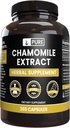 PURE ORIGINAL INGREDIENTI Estratto di camomilla (365 capsule) Nessun filler di magnesio o di riso, sempre puro, verificato il laboratorio