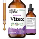 Tintura Vitex selvatica e biologica - Vitex Chasteberry Supplemento per le donne - Estratto di bacche di albero di Chaste Liquido per buon umore - Vegan, Zucchero & Alcohol-Free Gocce di erbe - 4 fl oz