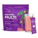 Polvere prenatale multivitaminica con 3X elettroliti - 25 vitamine e minerali, Folate, Ferro, Vitamina D3, 7 Superfoods & Probiotics, Vitamine e Idratazione senza zucchero | 24 Confezioni di miscela di vitamine