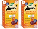 La Via della Natura Viva! Multivitaminico giornaliero masticabile per bambini, Supporta Bone, Occhio e Salute Immune*, Frutta arancio e a base di frutta aromatizzata, senza glutine, 120 compresse masticabili (Packaging May Vary) (Pack of 2)
