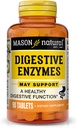 Gli enzimi digestivi naturali di MASON con prebiotici e probiotici, supporta la salute digestiva e l'equilibrio intestinale, 90 compresse