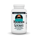 Fonte Naturals Magnesium Glycinate, Chelato per l'assorbimento elevato | per l'energia calma, Bone & Heart Support*, 200 mg per porzione - 180 compresse