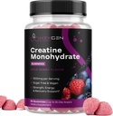 Zucchero Free Creatina Monoidrato Gummies - Vegan Creatina Gummies per le donne e gli uomini con 3000mg per 3 Creatina Chews Supporta Energia & Recupero - Gluten Free & Non-GMO - Wild Berry Flavor 90ct