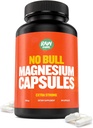 “No Bull” capsule di magnesio, Citrato di magnesio unico e formula di ossido per sonno e relax, pillole di magnesio per prevenire dolori muscolari e spasmi, Citrato di ossido di magnesio, 500g