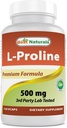I migliori naturali L-proline Aminoacido Integratore alimentare 500 Mg, 120 conte (817716014456)