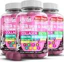 Gummie di collagene multimani con acido ialuronico di biotina Bamboo Vitamina A C Vitamina D E Folate Saw Palmetto Silica B3 Vitamine Pelle per capelli e Nails Gummies by Clean Nutra