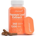 Supplemento 1,200mg/per Serving - 240 Capsule Vegetariani, Alimentazione 4-Month, da Carica Papaya per il Benessere Giornaliero, Certificato GMP, Made in USA
