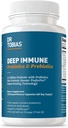 Dr. Tobias Probiotici e Prebiotici Immune Profondo, Doppia Digestione Azione & Supporto Immune con PreforPro Prebiotici & Spore Rilascio Rilascio Delayed Formando Probiotici per Donne & Uomini, 120 Capsule, 60 Serve