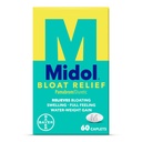Midol Bloat Relief Caplets con Pamabrom, Relieve Bloating Sintomi prima e durante il vostro periodo, Fornisce fino a 6 ore di sollievo per le donne, 60 Conte