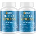 Canna Cleanse, pulizia del fegato Detox & riparazione compresse masticabili, integratore di cardo del latte, disintossicazione del corpo ad azione rapida per le donne e gli uomini, tossina Flush per fegato, rene, digestione e metabolismo, 120 compresse