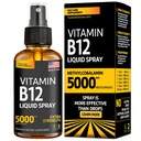 Vitamina B12 Sublingual Spray 5000 mcg – Vegan Methylcobalamin Liquid B12 Boost Energy, Mood & Brain Health - Gluten-Free, Non OGM B12 Spray per Uomo & Donne - Facile Dosaggio (5000 mcg in 10 Spray)