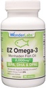 Atlantic Menhaden Fish Oil Omega-3 2000 mg, Burpless, Made in USA, equilibrio perfetto di EPA+ DHA + DPA 90 Softgels