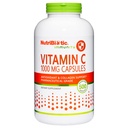 NutriBiotic - Vitamina C 1000 Mg Capsule, 500 Count | Immune Essenziale, Antiossidante & Collagen Support Supplemento | Acido farmaceutico L-Ascorbico, 1000 Mg Per Serving | Gluten & GMO Free