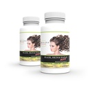 Wellgenix Purvana Max Hair, Skin, & Nails capsule di vitamina, Biotina a doppia resistenza 5000MCG, Radice Fo-Ti, VIT A & B, Acido Folico (2 Confezione)