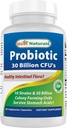 Best Naturals Probiotic 10 Strains & 30 miliardi di CFU Intestinal Flora, 60 capsule vegetali (60 conteggio (pacchetto di 1))