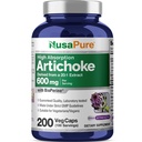 Estratto di carciofo di NusaPure 20:1, 600 mg Equivalente a 12.000 mg 200 tappi di verdure (non OGM, senza glutine)