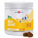 Omega 3 Fish Oil for Dogs - Integratore di pelle e cappotto con olio di fegato di Cod, Algae, acidi grassi EPA & DHA per spargimento di cani, sollievo di Itch, macchie calde, allergia della pelle, Joint & Heart Support - 90 Soft Chews