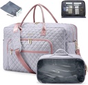 Borsa da viaggio LOVEVOOK - Weekender donna Carry per la notte laptop & Gym Bag con Toiletry/Shoe Pocket, Hospital Labor Bag
