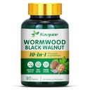 10 in 1 Wormwood Capsules - 90 Capsules Supplemento, Nero Walnut Hulls, Cloves, Pepe Nero, Radice curcumina curcuma, Foglia di menta piperita, Supports Cut Health & Digestive Balance
