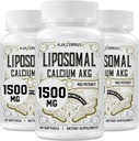 Supplemento 1500 MG (acido alfa-chitoglutarico), alto assorbimento, più efficace di AAKG, Ca AKG per la longevità, difesa dell'età, energia cellulare, funzione metabolica, 180 Softgels
