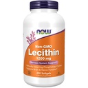 NOW Integratori alimentari, Lecitina 1200 mg con Phosphatidyl Choline naturale, 200 Softgels