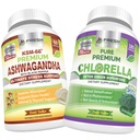 FRESH HEALTHCARE Ashwagandha KSM 66 e Chlorella Detox Superfood - Bundle