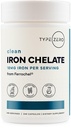 Tipo Zero Iron Chelate Capsule (18 MG, 240 CAPS) da Ferrochel Ferrous Bisglycinate Chelate - Non OGM e Gluten Free