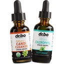 Candi Cleanse & Chlorophyll Liquid Drops - Gocce di olio di origano organico & Liquid Chlorophyll Odor Cleanse Support - Detox naturale orale Deodorante, Deodorante interno, Corpo Deodorante