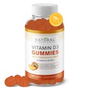 Zucchero Vitamina D3 K2 Gummies - Vitamina D3 Gummies 5000 IU+K2 MK7 80 mcg, K2 D3 Vitamina Supplemento Adulti, Vitamina D K2 per Bones, Immune, Cuore, Mood, Senza Glutine, Non OGM, Natural Peach Flavor