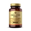 Solgar Chelated Zinc, 100 compresse - Zinco per la pelle sana - Supporta la crescita cellulare e la formazione del DNA - Estende attività antiossidante - Supporta un sistema immunitario sano - Non OGM, Gluten Free - 100 Serve