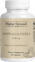 Ashwagandha con pepe nero | Integratore di erbe per il sollievo di stress, Rialzi di umore, Sistema immunitario, Funzione cognitiva, Regolamento ormone | Livelli di colesterolo | Non-GMO | Gluten-Free | 60 capsule