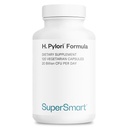 Supersmart H. Pylori Formula 20 miliardi di CFU al giorno - Probiotic Lactobacillus Reuteri DSM 17648 Supplemento | Non-OGM & Gluten Free - 120 capsule vegetariane