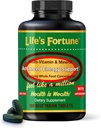 Life's Fortune Multivitamin & Mineral Supplement, Daily Natural Energy Source for Men & Women, with Superfood Greens, Aminoacidi, Enzymes, High Potency Vitamin A,C,D,E,B12, 180 Tab